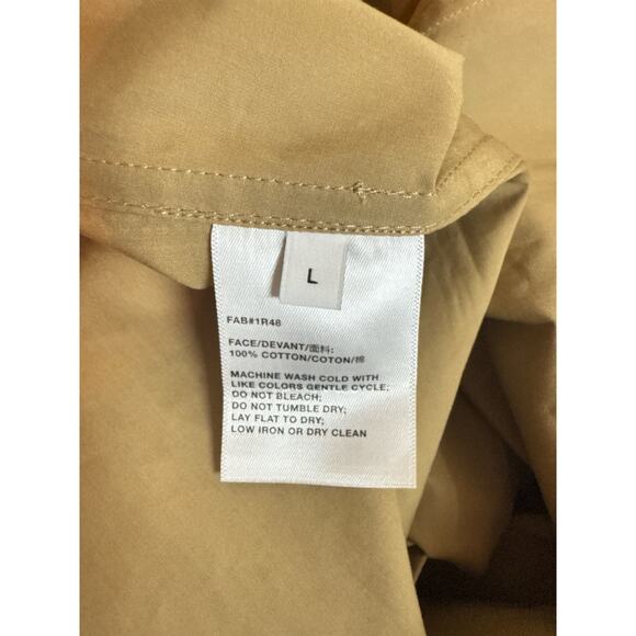 Lafayette 148 New York Women's Short Sleeve Belted Wrap Dress Size L Tan NWT - Picture 10 of 10